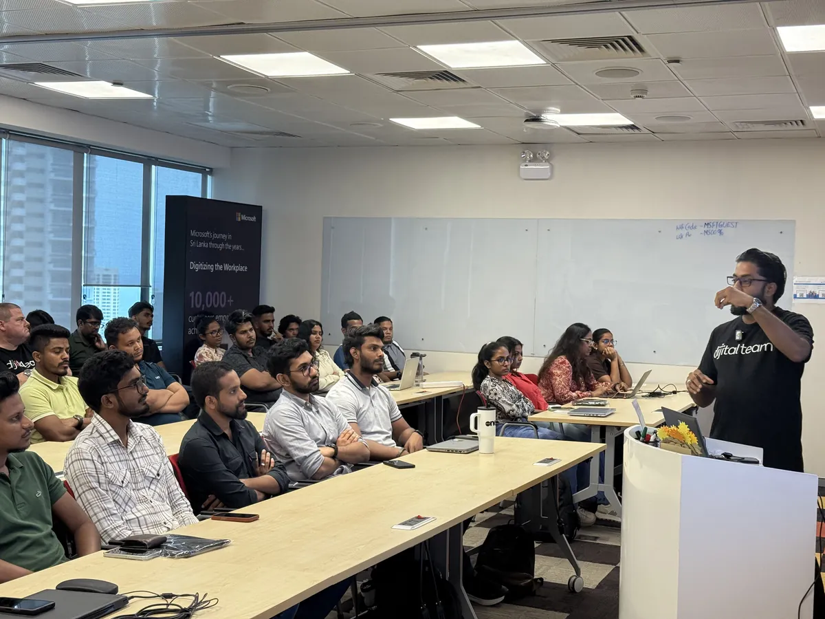 Training Session at Microsoft sponsored by NextGen Campus audience and trainer