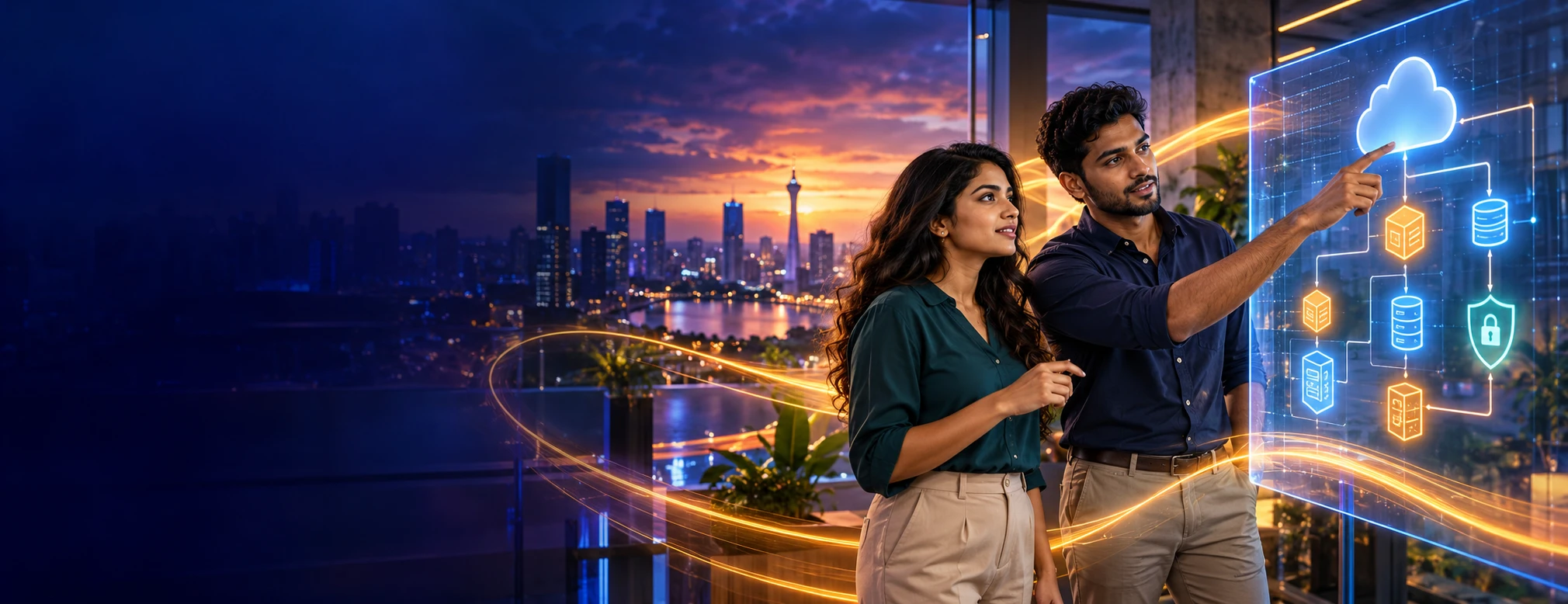 AI-generated AWS Cloud Practitioner + Solutions Architect Associate - 16-Day Programme campaign scene