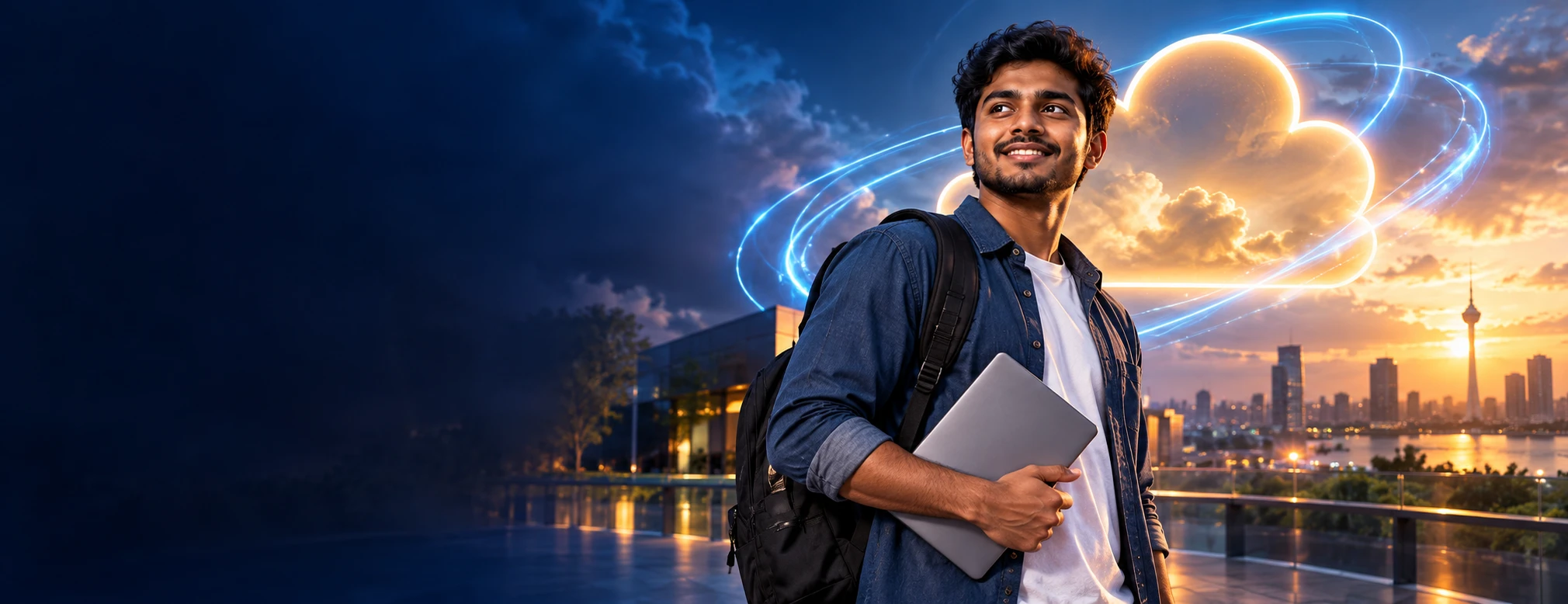 AI-generated AWS Cloud Practitioner campaign scene