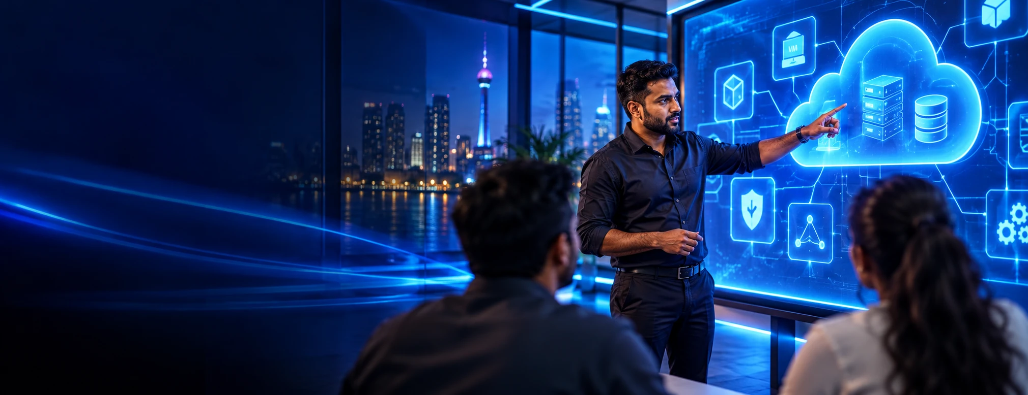 AI-generated Azure Administrator Physical Boot Camp campaign scene