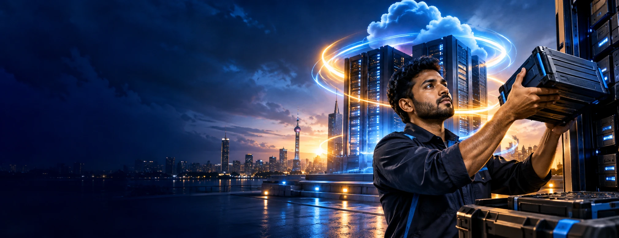 AI-generated Azure Backup & Disaster Recovery Workshop campaign scene