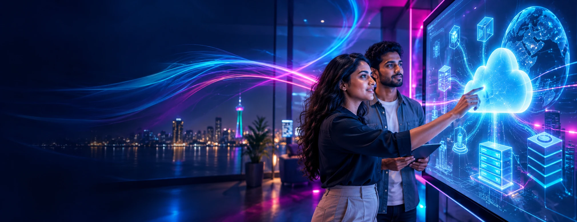 AI-generated Azure Hands-on Practical Workshop campaign scene