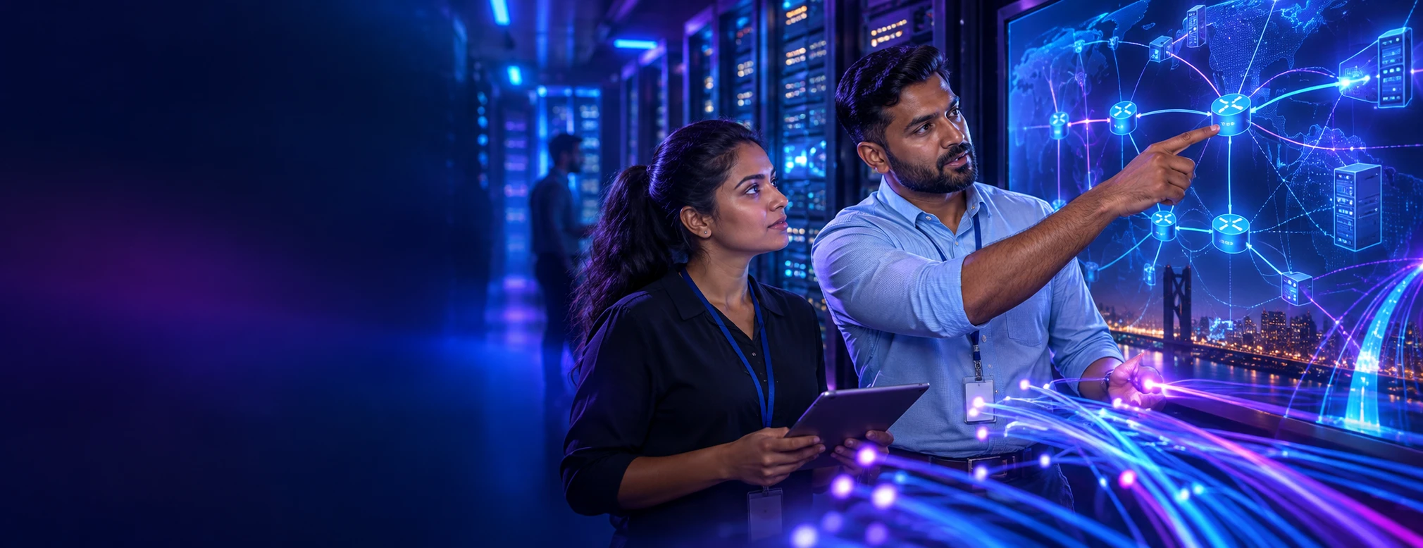 AI-generated CCNP Foundation / Advanced Networking Pathway campaign scene