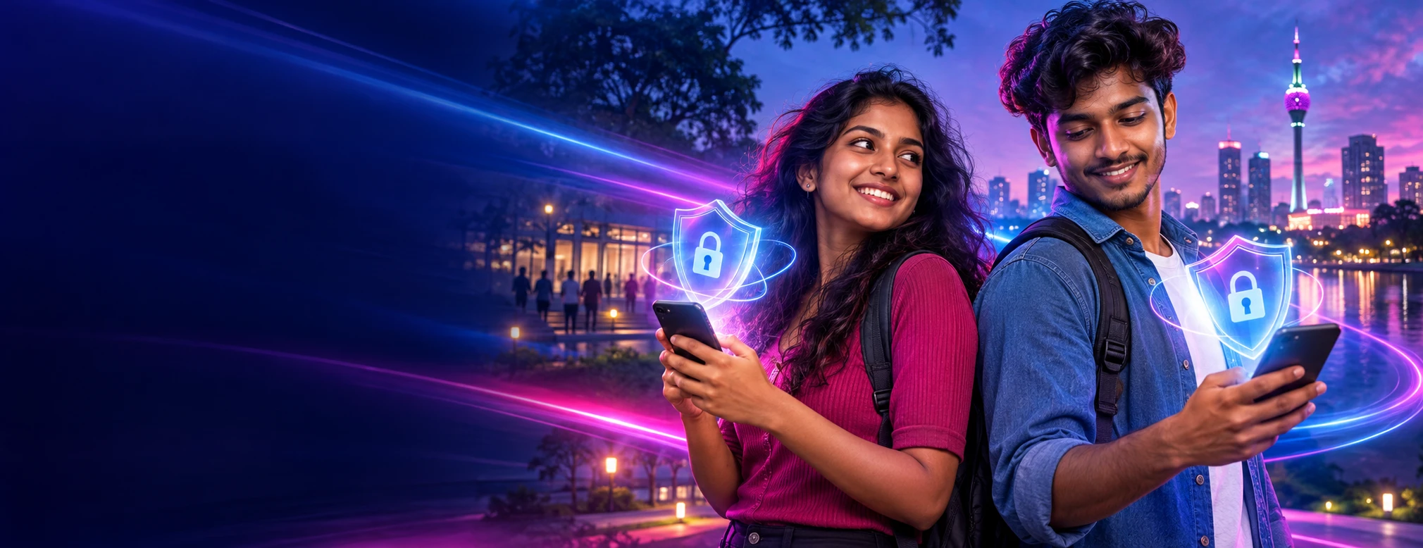 AI-generated Cyber Safety & Responsible Online Behaviour Workshop campaign scene