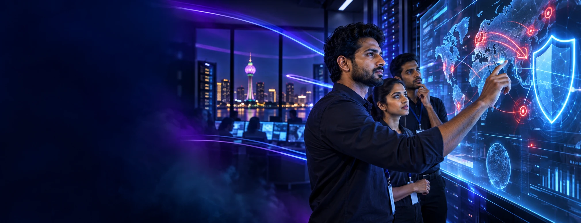 AI-generated Cyber Security Practical Workshop campaign scene