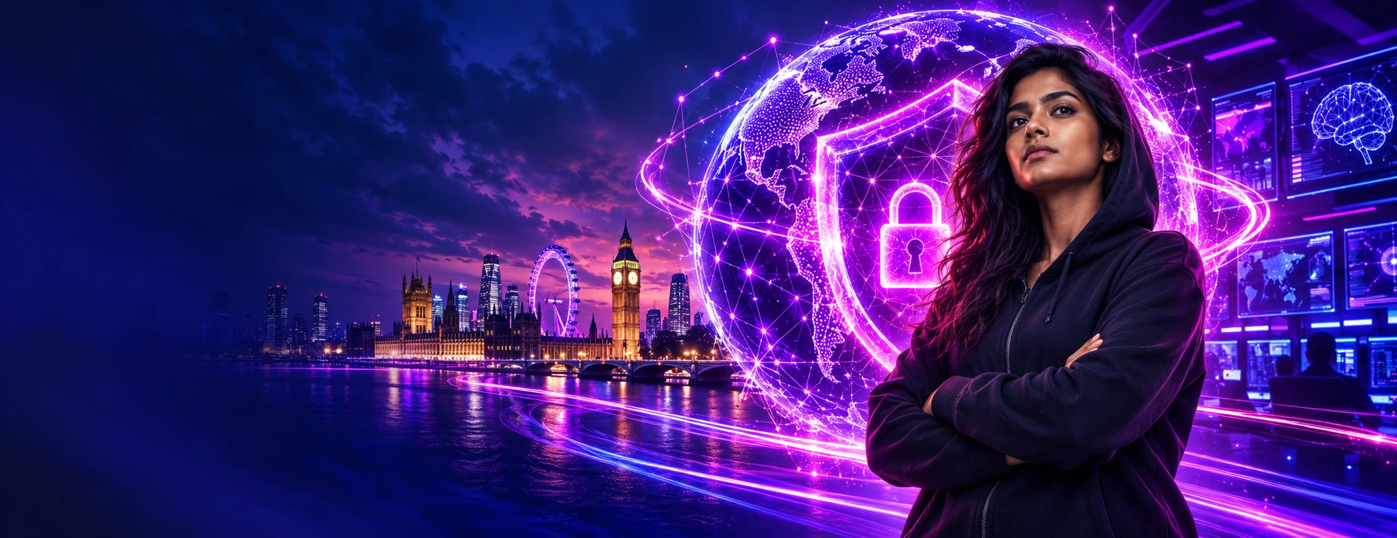 AI-generated cyber technology professional in a subject-specific training environment