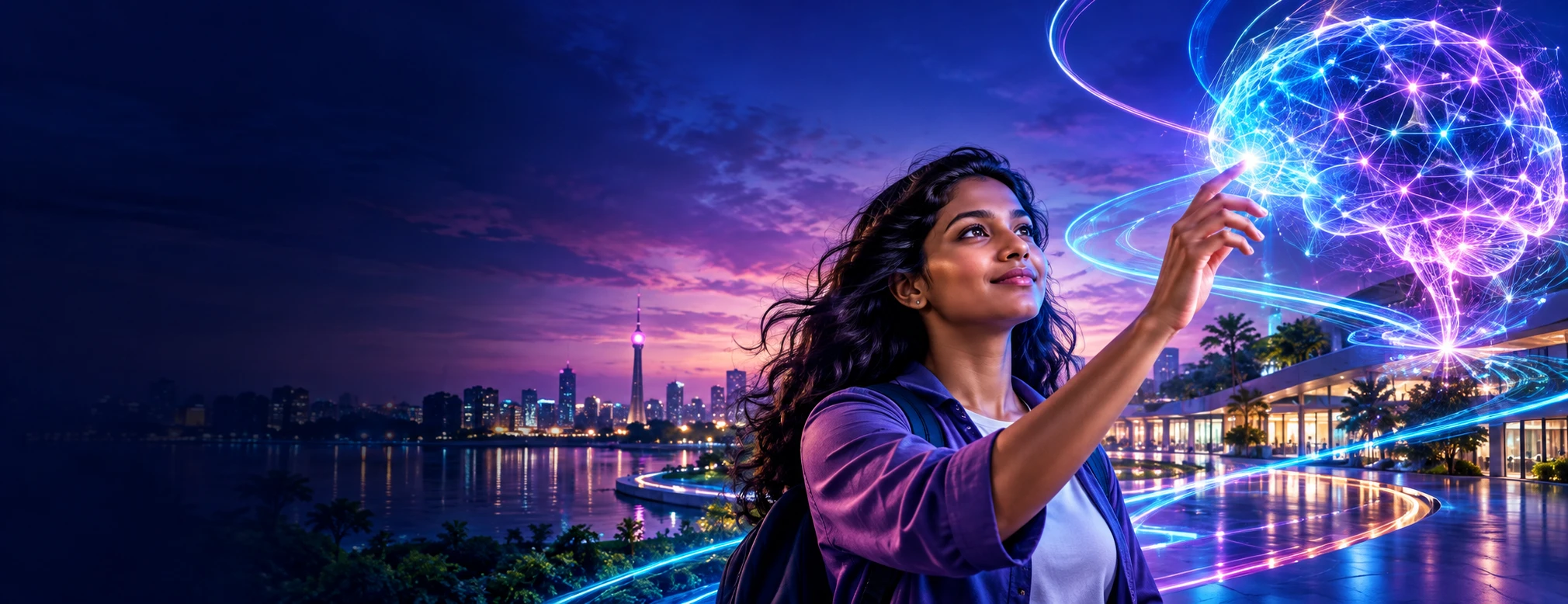 AI-generated Microsoft Azure AI Fundamentals campaign scene