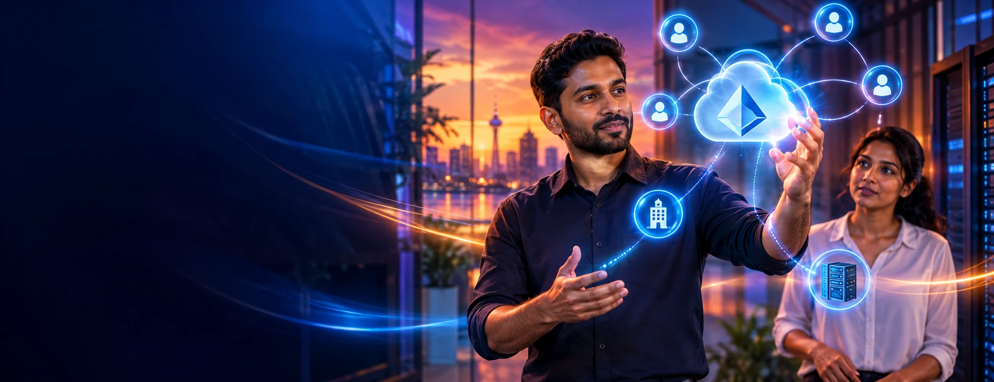 AI-generated Microsoft Entra ID / Hybrid Identity Workshop campaign scene