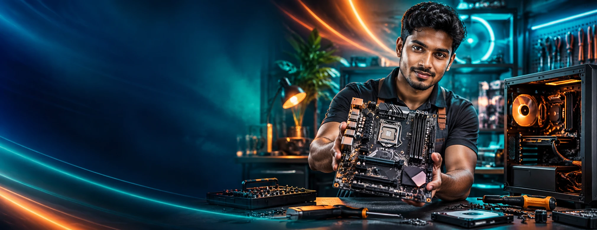 AI-generated PCG Hardware Bootcamp Course campaign scene