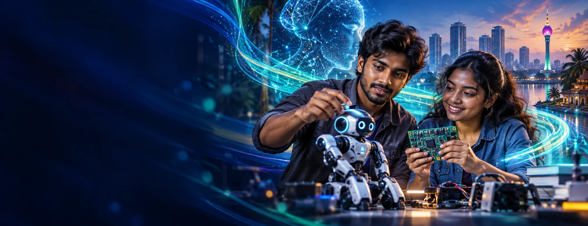 AI-generated Diploma in AI-Driven Information Technology campaign scene