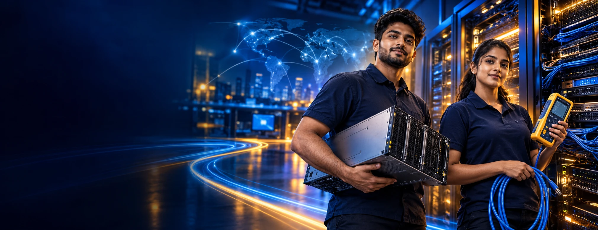 AI-generated Windows Server & Network Engineer - 20-Day Programme campaign scene